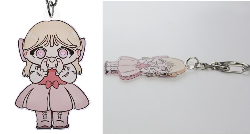 オリジナルファクトリーのアクリルキーホルダー