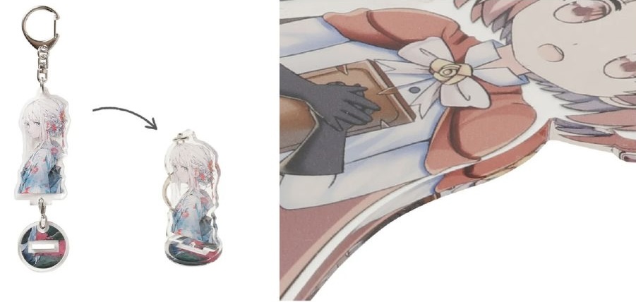 オリジナルグッズプレスのアクリルキーホルダー