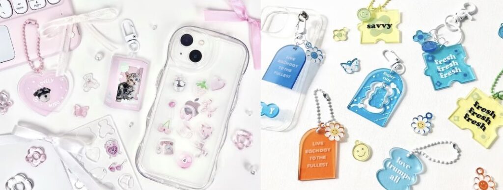 ACRYのアクリルキーホルダー